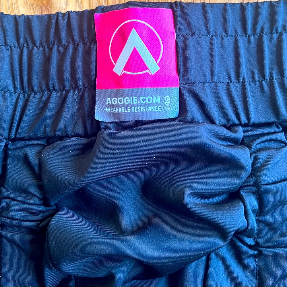 AGOGIE Track Pants with bands. Barely worn!!  Excellent condition, no fraying!